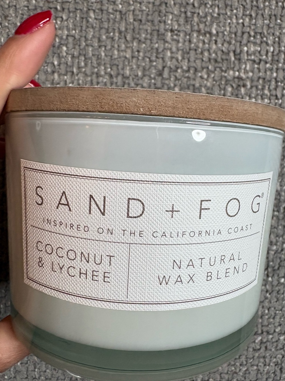 Sand + Fog Coconut & Lychee Natural Wax Blend Candle